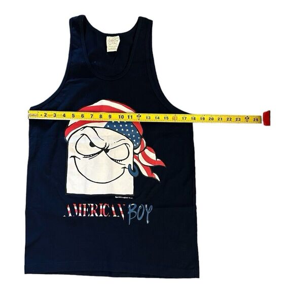 Rare Vintage 90s NES Face Offs Shirt Size Medium *See Measurements* Tank Top Art - Picture 3 of 7